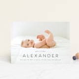 "Welcome our Baby" - Birth Announcements in Night by MC Designs - Front