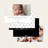 "Welcome our Baby" - Birth Announcements in Night by MC Designs - Back of Card Options