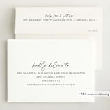 "Newest addition" - Birth Announcements in Snow by Elan Studio - FREE Recipient Addressing