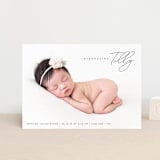 "Nickname Intro" - Birth Announcements in Raven by Olivia Raufman - Front