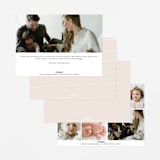 "Just Lovely" - Birth Announcements in Shell by Lea Delaveris - Back of Card Options