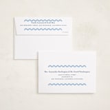 "Ric Rac" - Birth Announcements in Bluebell by Megan Davis - FREE Recipient Addressing