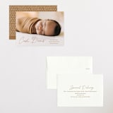 "Swaddle" - Birth Announcements in Rust by Stacey Meacham - Assembled