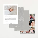 "My Monogram" - Birth Announcements in Milk by fatfatin - Back of Card Options