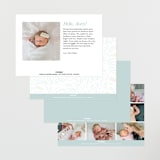 "Stork Delivery" - Birth Announcements in Blush by Hallie Fischer - Back of Card Options