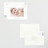 "Stork Delivery" - Birth Announcements in Blush by Hallie Fischer - Assembled