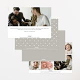 "Serenity" - Birth Announcements in Cloud by Everett Paper Goods - Back of Card Options