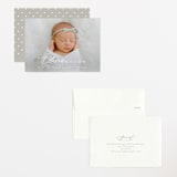"Serenity" - Birth Announcements in Cloud by Everett Paper Goods - Assembled