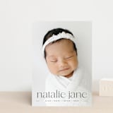 "Announcing Baby" - Birth Announcements in Onyx by Erin Deegan - Front