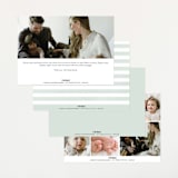 "Story" - Birth Announcements in Sea Salt by Pixel and Hank - Back of Card Options