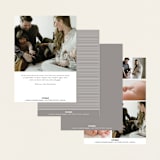 "Typographic Mix" - Birth Announcements in Snow by Michelle Taylor - Back of Card Options