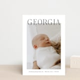 "The Chic Side" - Birth Announcements in Ink by Carolyn MacLaren - Front