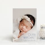 "Sweetly modern" - Birth Announcements in Denim by Lisa Assenmacher - Front