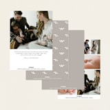 "graceful" - Birth Announcements in Snow by Morgan Kendall - Back of Card Options