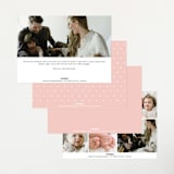 "Sweet scallop" - Birth Announcements in Rose by Robert and Stella - Back of Card Options