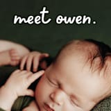 "Meet Cute" - Birth Announcements in Snow by Lauren Chism - Detail