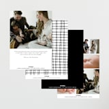 "Simply" - Birth Announcements in Noir by AK Graphics - Back of Card Options