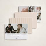 "patterned stripes" - Birth Announcements in Blush by Ellen Schlegelmilch - Back of Card Options