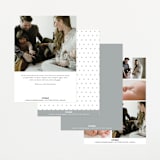 "Baby Classic" - Birth Announcements in Cloud by Carolyn MacLaren - Back of Card Options