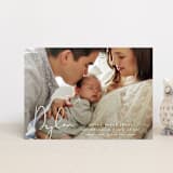 "Delicate" - Birth Announcements in Powder by Sara Hicks Malone - Front