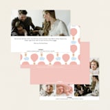 "Baby World" - Birth Announcements in Blush by Kanika Mathur - Back of Card Options