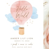 "Baby World" - Birth Announcements in Blush by Kanika Mathur - Detail