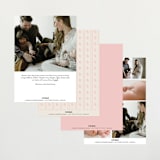 "Prim" - Birth Announcements in Petal by Melissa Egan of Pistols - Back of Card Options