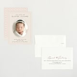 "Prim" - Birth Announcements in Petal by Melissa Egan of Pistols - Assembled