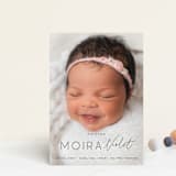 "Type Mix" - Birth Announcements in Ink by Carolyn MacLaren - Front