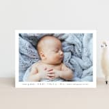 "Basic" - Birth Announcements in Onyx by Lauren Chism - Front