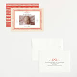 "Vintage Love Bow" - Birth Announcements in Latte by Kartika Paramita - Assembled