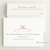 "Squiggle bow" - Birth Announcements in Peony by Creo Study - FREE Recipient Addressing