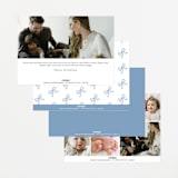 "Arabella" - Birth Announcements in Sky by Jelena Vuletic - Back of Card Options