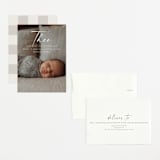 "Complete" - Birth Announcements in Linen by Kasia Labocki - Assembled
