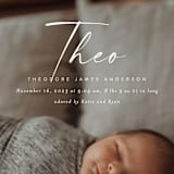 "Complete" - Birth Announcements in Linen by Kasia Labocki - Detail