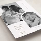 "Modern Inset" - Birth Announcements in Cotton by Robin Ott - Detail