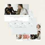 "So Proud" - Birth Announcements in Sky by Carolyn MacLaren - Back of Card Options