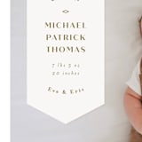 "Pennant" - Birth Announcements in Olive by Anastasia Makarova - Detail