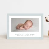 "Linen frame" - Birth Announcements in Powder by Lea Delaveris - Front