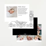 "We're Parents" - Birth Announcements in Cotton by Maria Hilas-Louie - Back of Card Options