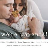 "We're Parents" - Birth Announcements in Cotton by Maria Hilas-Louie - Detail