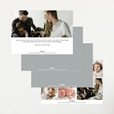 "Baby Bliss" - Birth Announcements in Cloud by Carolyn MacLaren - Back of Card Options