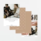 "Little Heart" - Birth Announcements in Caramel by Corinne Malesic - Back of Card Options