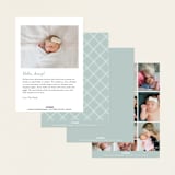 "Precious Script" - Birth Announcements in Sugar by Jessica Williams - Back of Card Options