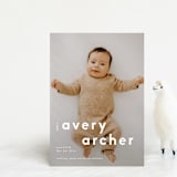 "Modern Name" - Birth Announcements in Moon by Robin Ott - Front