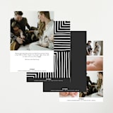 "Modern Name" - Birth Announcements in Moon by Robin Ott - Back of Card Options