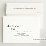 "Modern Name" - Birth Announcements in Moon by Robin Ott - FREE Recipient Addressing