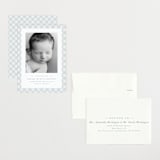 "Checked" - Birth Announcements in Sky by Lea Delaveris - Assembled