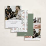 "Tiny Flowers" - Birth Announcements in Garden by Grae - Back of Card Options