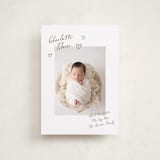 "Written" - Birth Announcements in Sand by Pixel and Hank - Front
